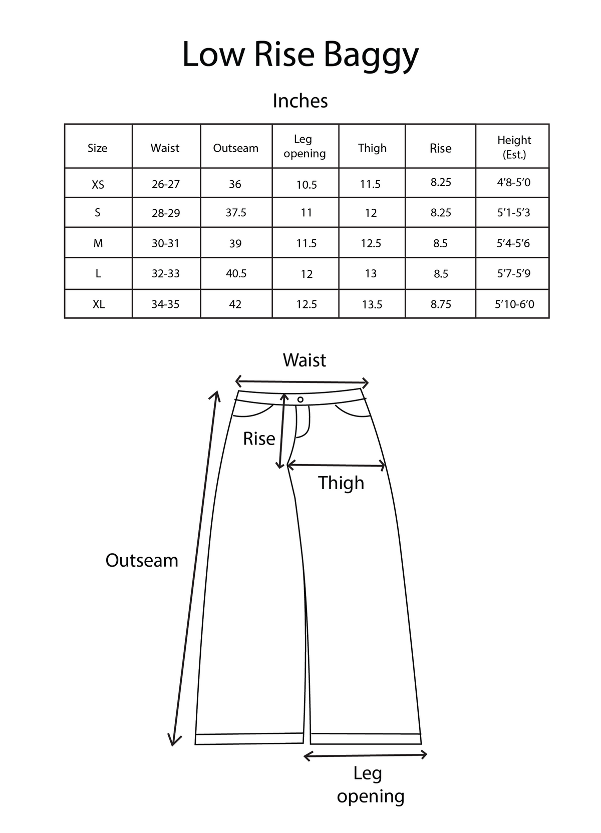 WOMENS LOW RISE BAGGY - WASHED BLUE