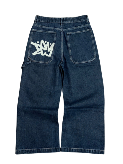 PRE-ORDER | BAGGY NAVY JEANS