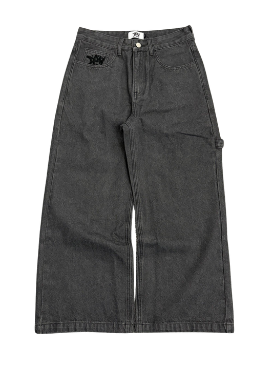 PRE-ORDER | BAGGY DARK GREY JEANS