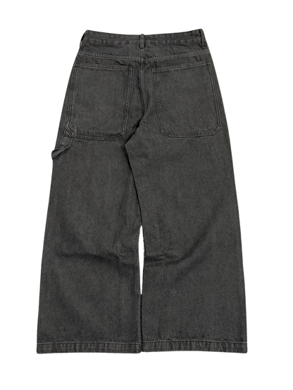 BAGGY LOGO DARK GREY JEANS