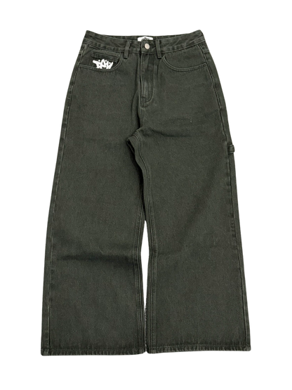BAGGY LOGO GREEN JEANS