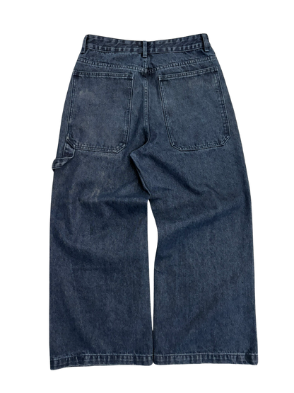 BAGGY LOGO NAVY JEANS