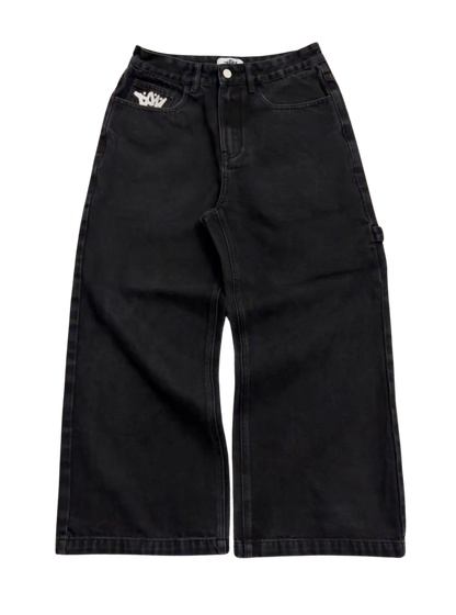 PRE-ORDER | BAGGY BLACK JEANS