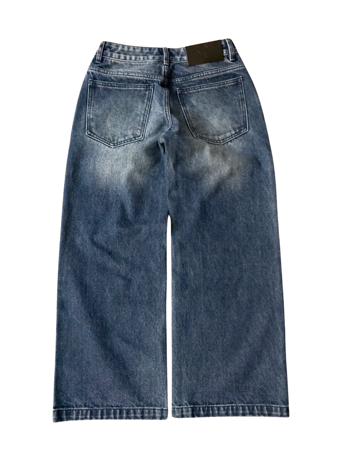 WOMENS LOW RISE BAGGY - WASHED NAVY