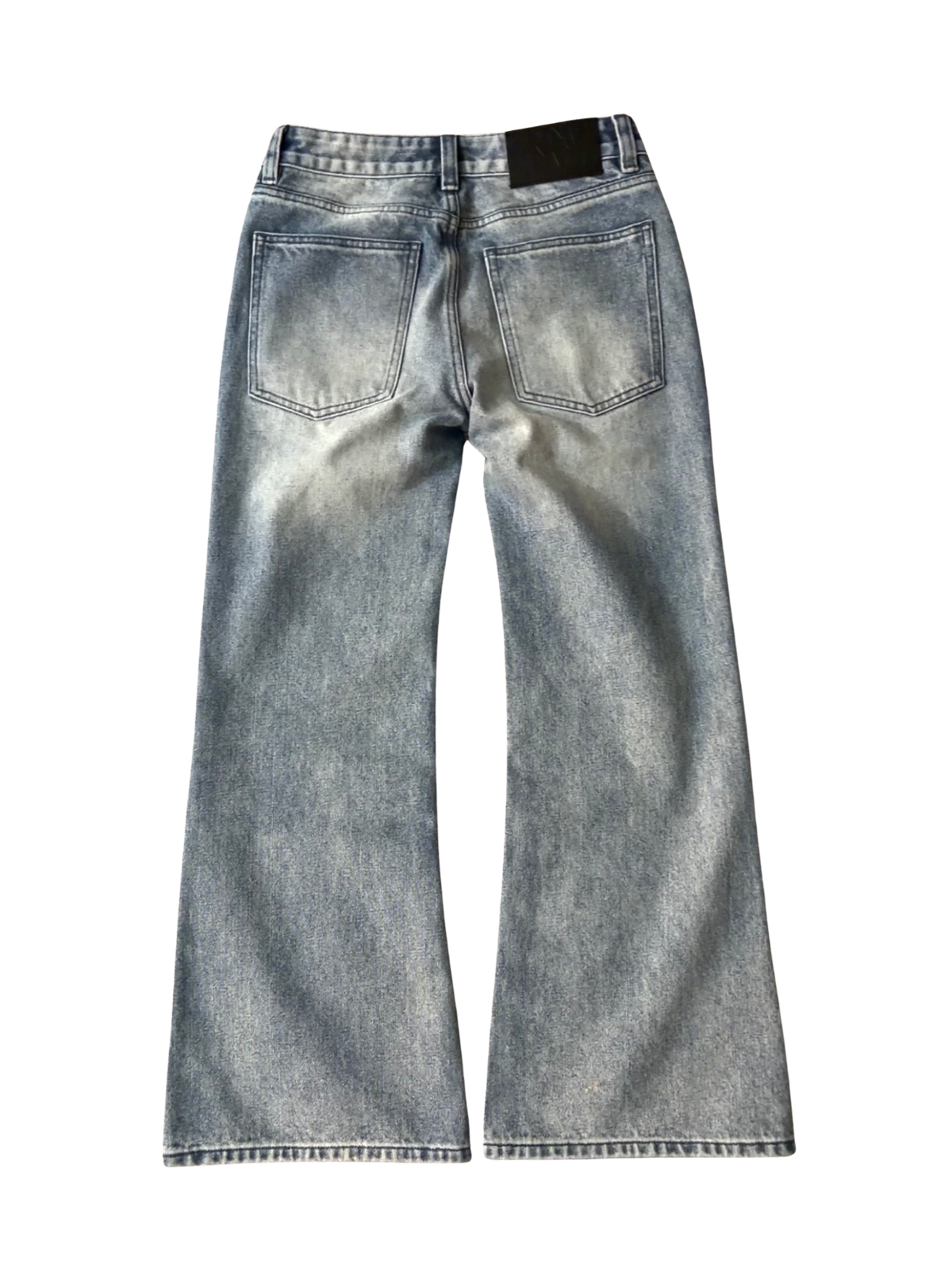 BOOTCUT WASHED BLUE JEANS