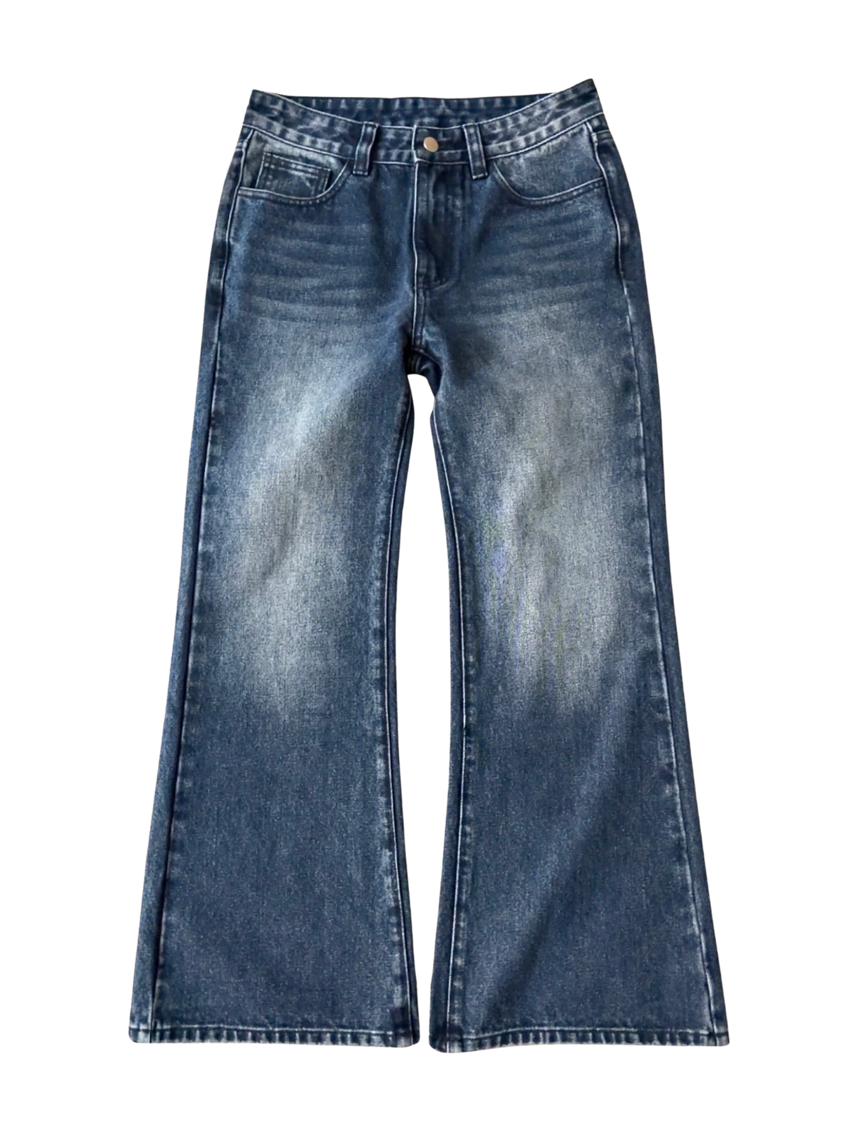 BOOTCUT WASHED NAVY JEANS