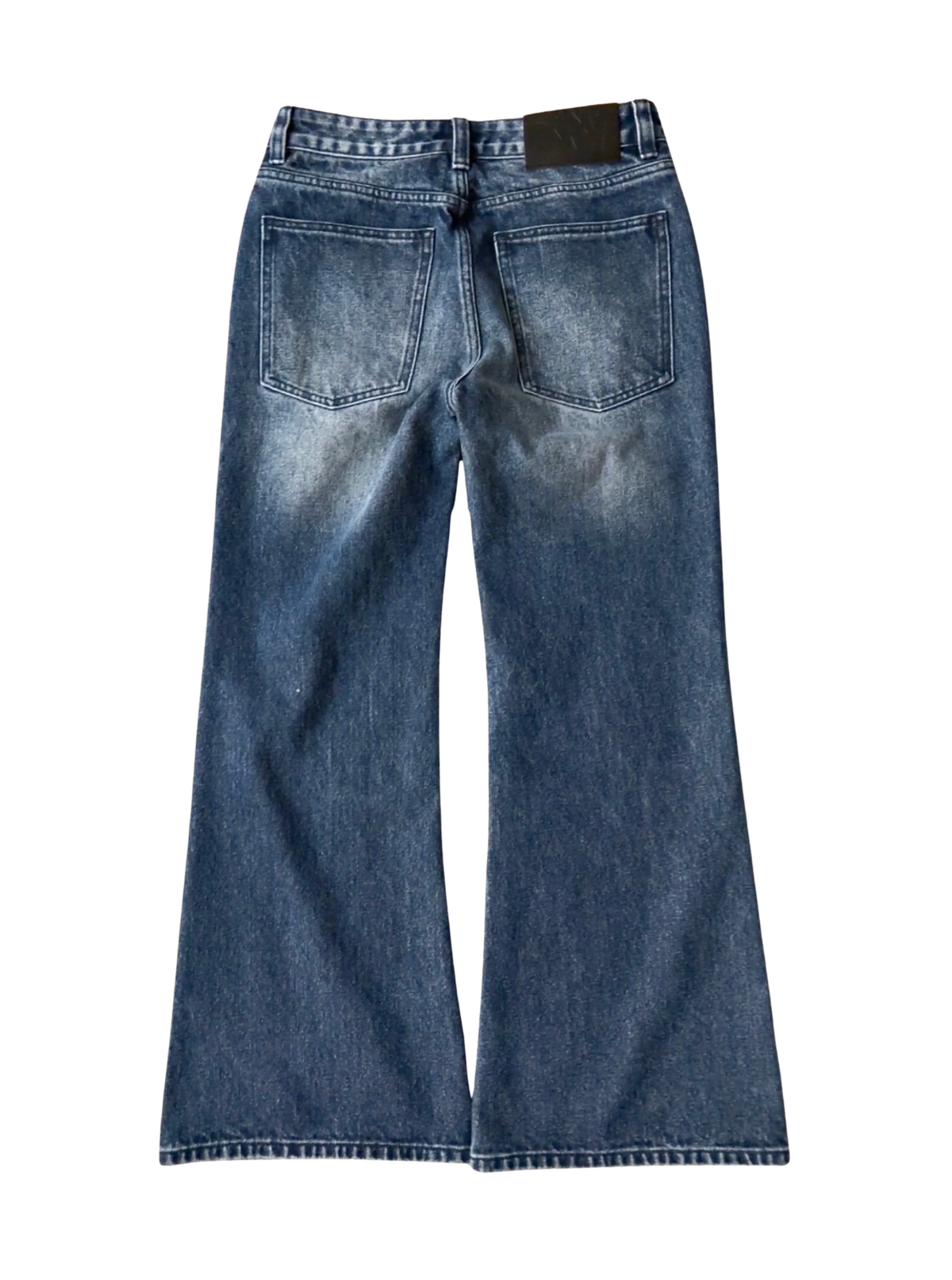 BOOTCUT WASHED NAVY JEANS