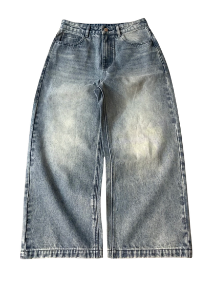 BAGGY WASHED BLUE JEANS