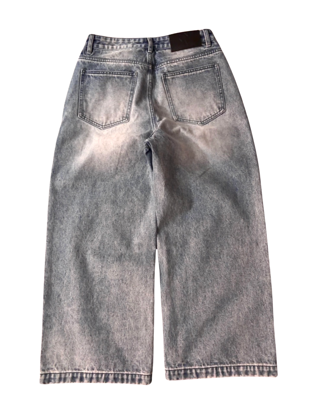 BAGGY WASHED BLUE JEANS