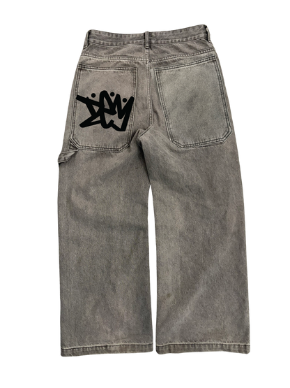 PRE-ORDER | BAGGY GREY JEANS