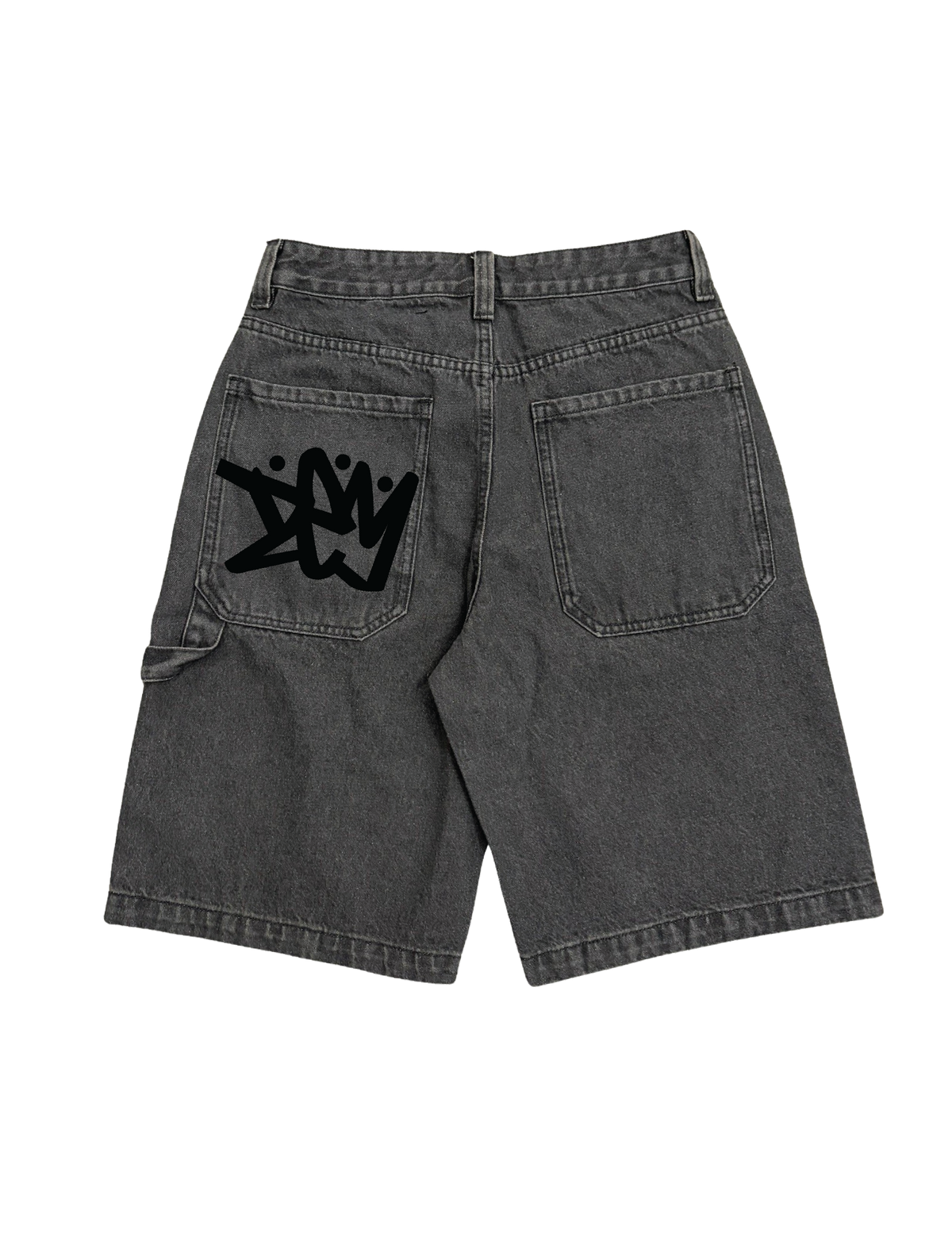 BAGGY DARK GREY JORTS