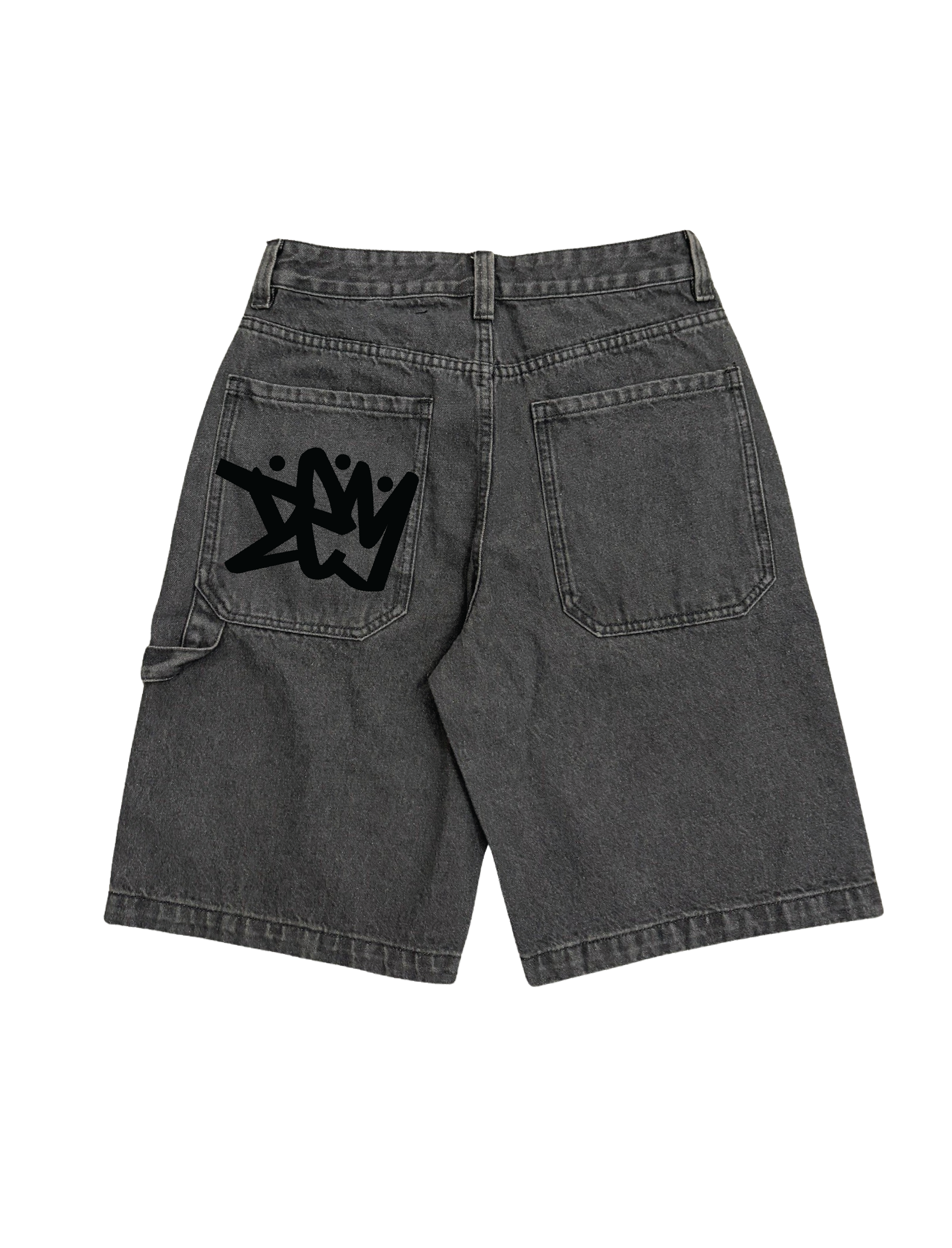 BAGGY DARK GREY JORTS – DEM