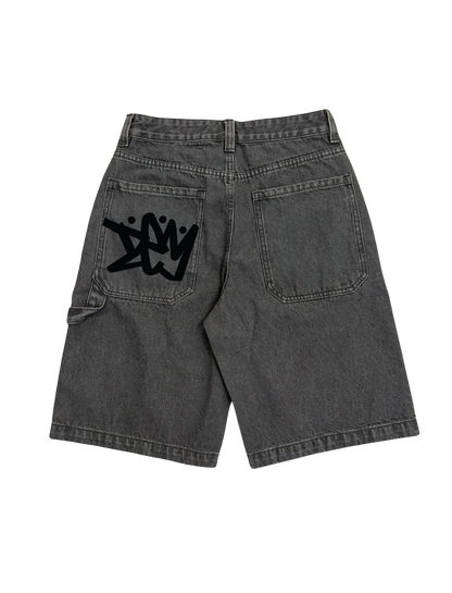 BAGGY DARK GREY JORTS