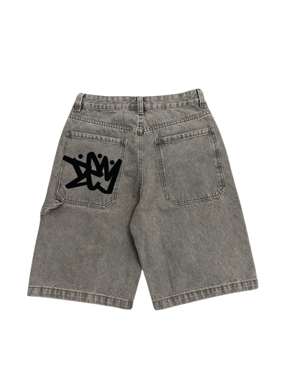 BAGGY LIGHT GREY JORTS