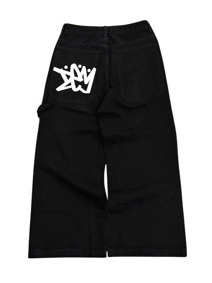 PRE-ORDER | BAGGY BLACK JEANS